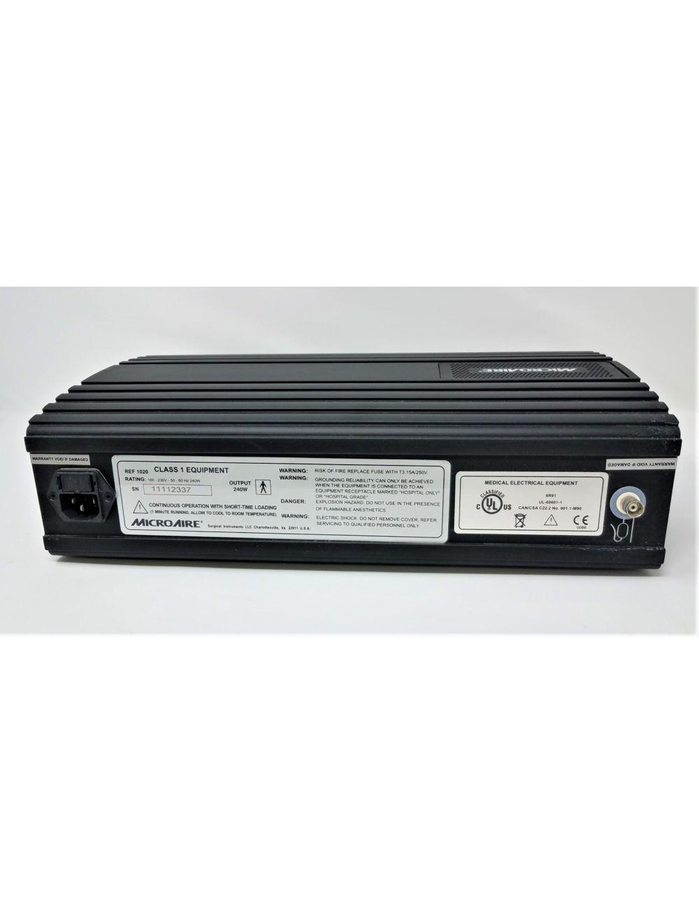 Microaire PAL Unit 1020 Console Reduction Extraction Power Assisted Fat Removal