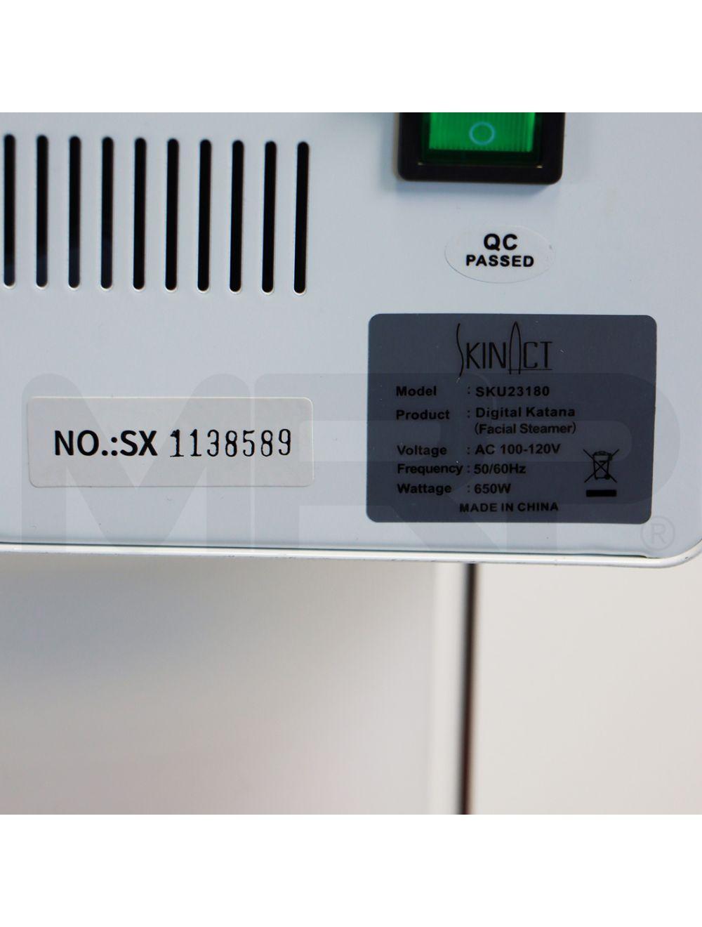 SkinAct Digital Katana Facial Steamer Aromatherapy LED Magnifying Lamp SKU23180