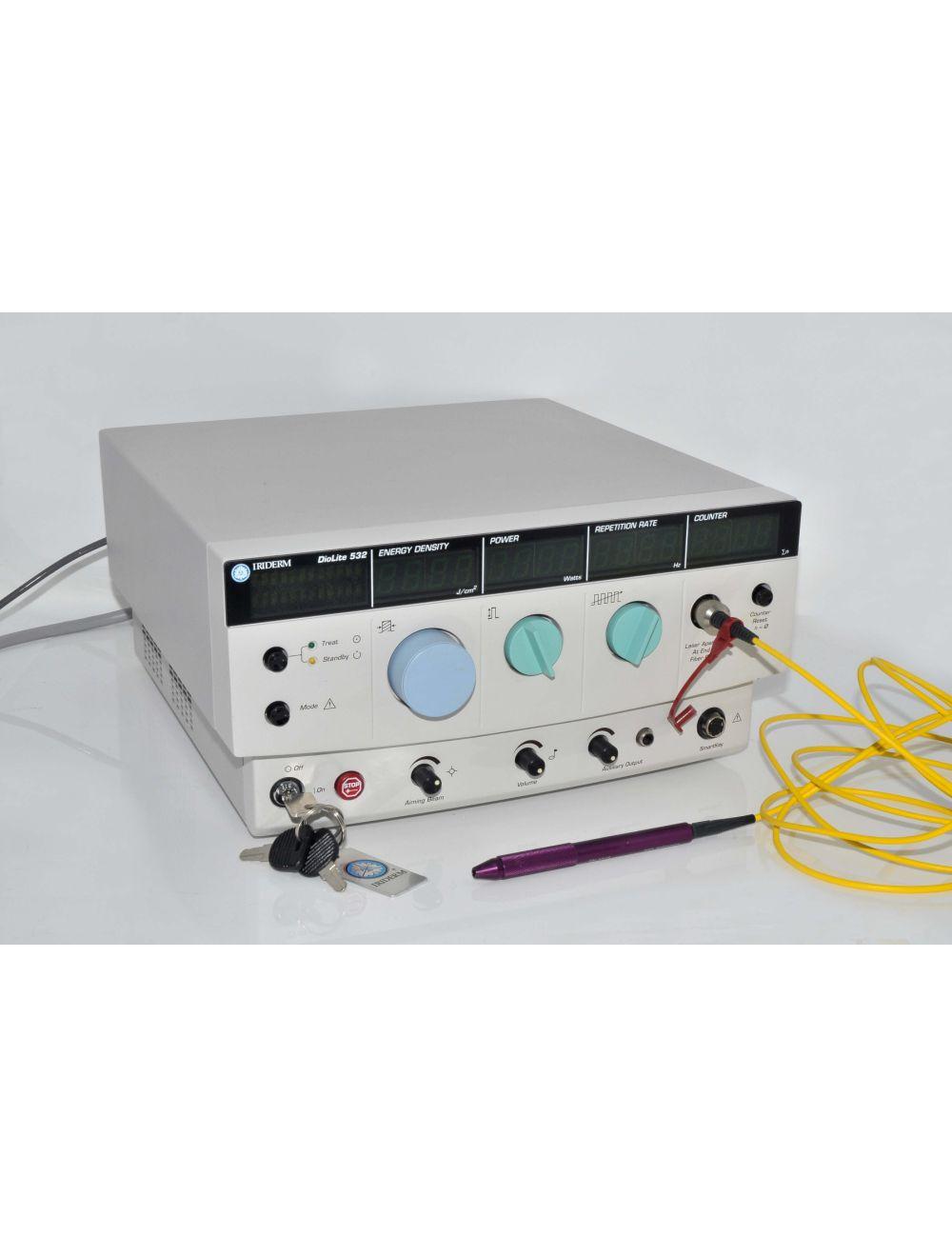 Iridex Iriderm DioLite 532 nm Diode Vascular Pigment Lesion Laser w Handpieces