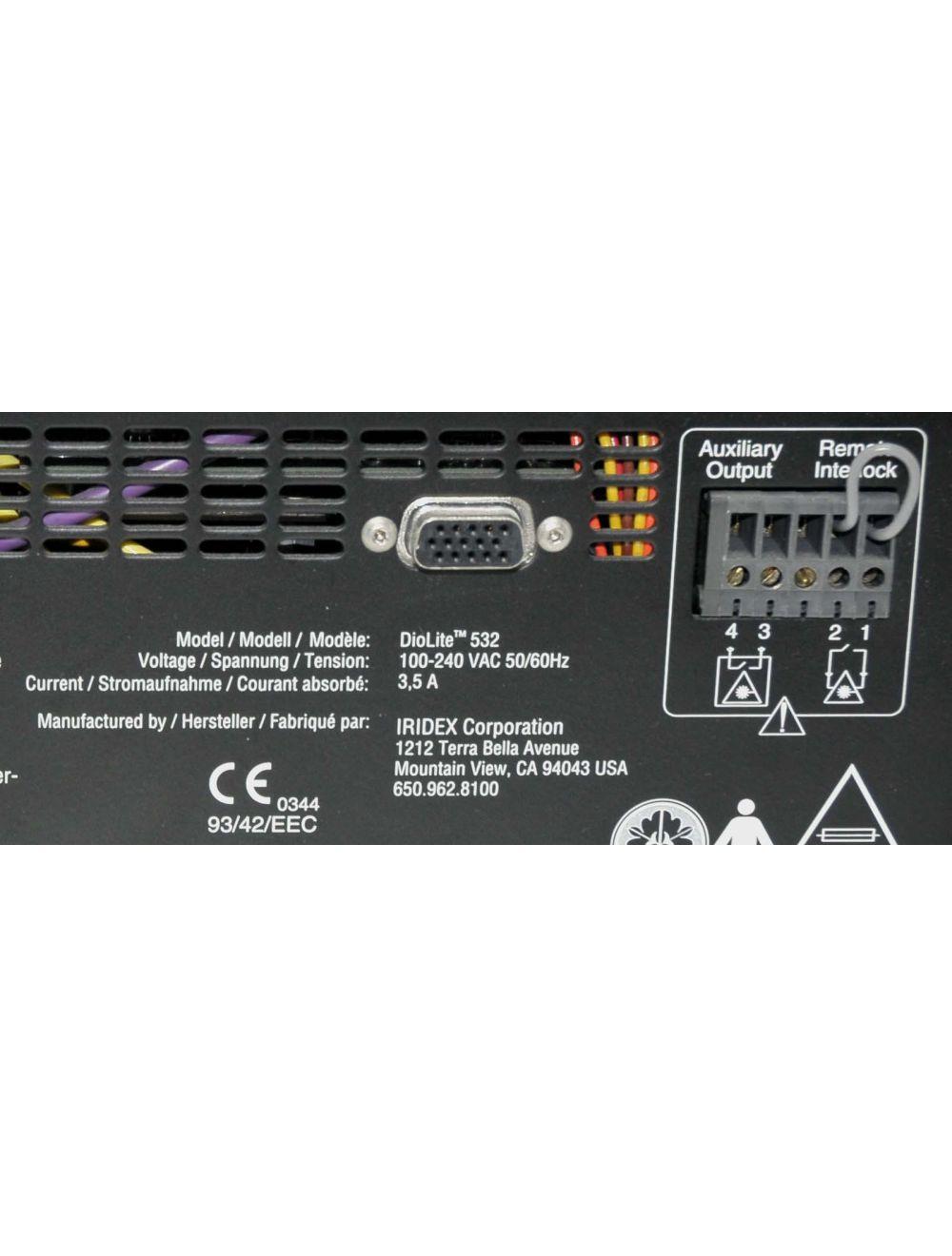 Iridex Iriderm DioLite 532 nm Diode Vascular Pigment Lesion Laser w Handpieces