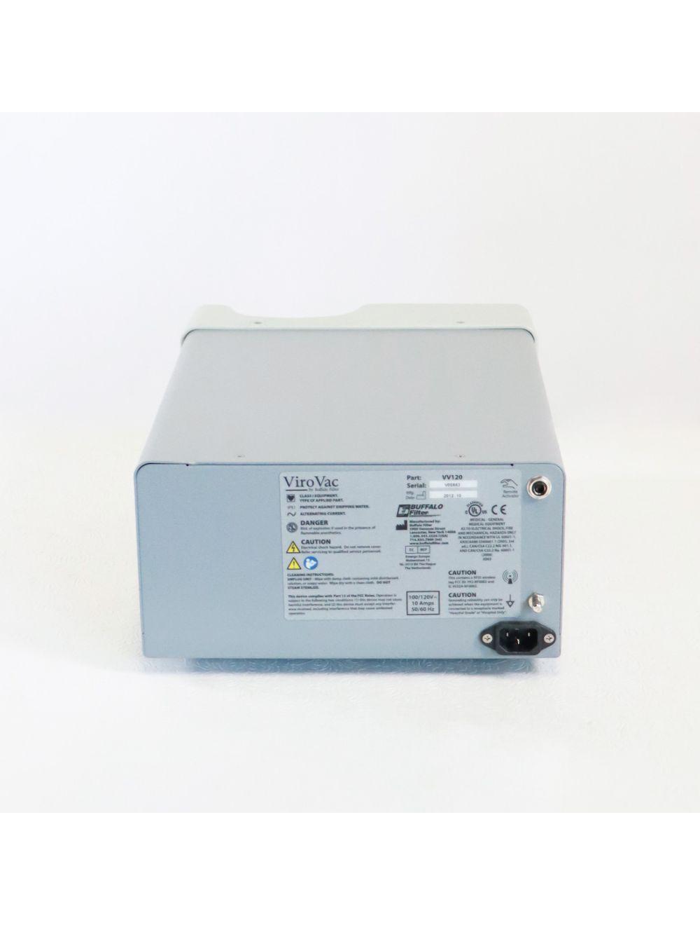 2012 Conmed ViroVac VV120 Surgical Smoke Evacuator ViroSafe Filter Buffalo Filter