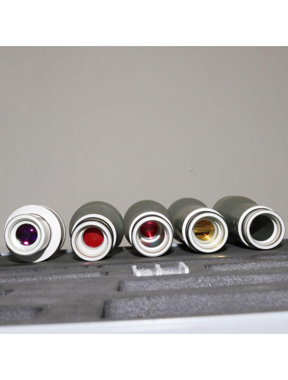 Lumenis PiQo4 Pico 4 Red 650nm Yellow 585nm Fractional Dye Laser Handpiece Set