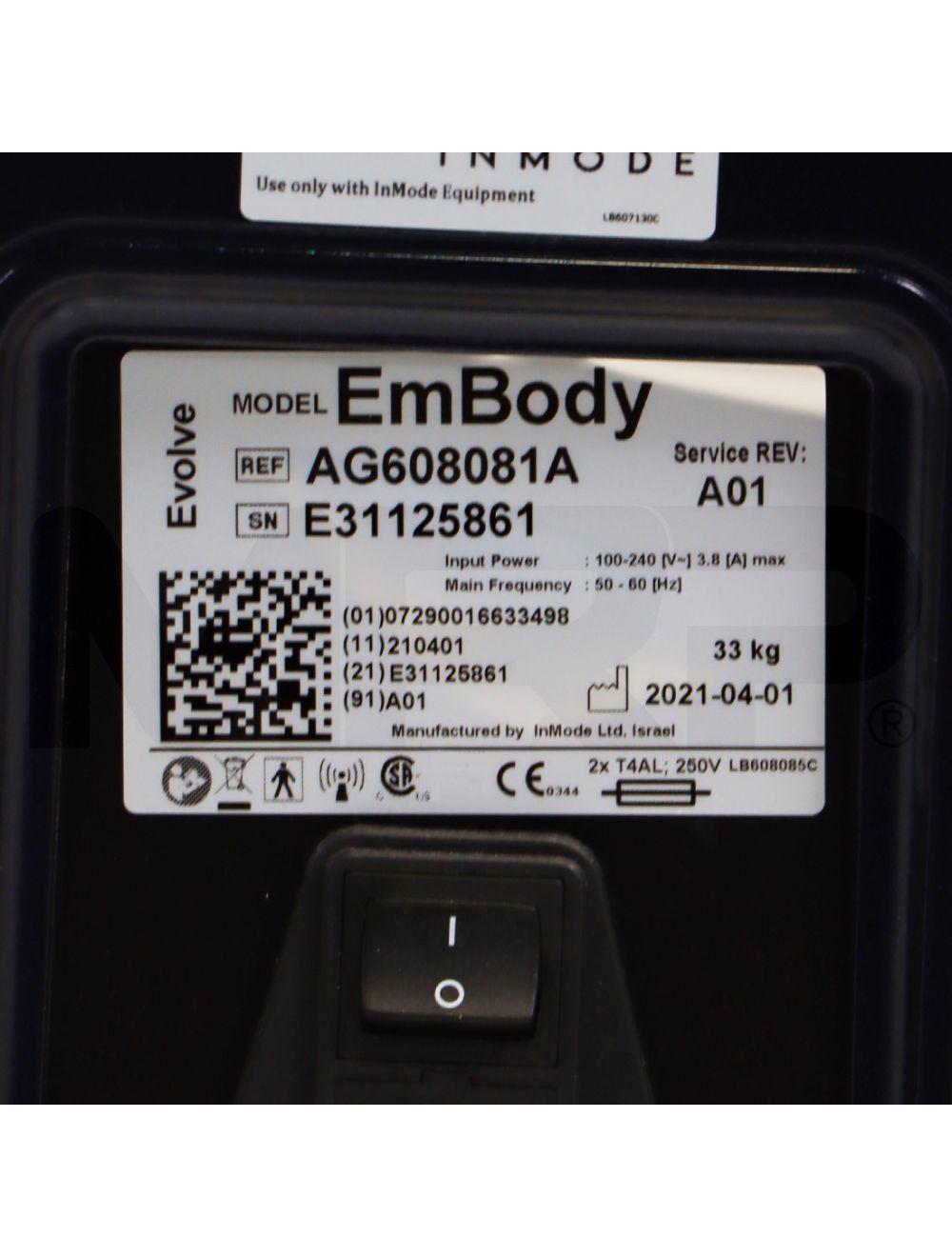 2021 InMode Evolve X Transform Body Transformation System AG608081A