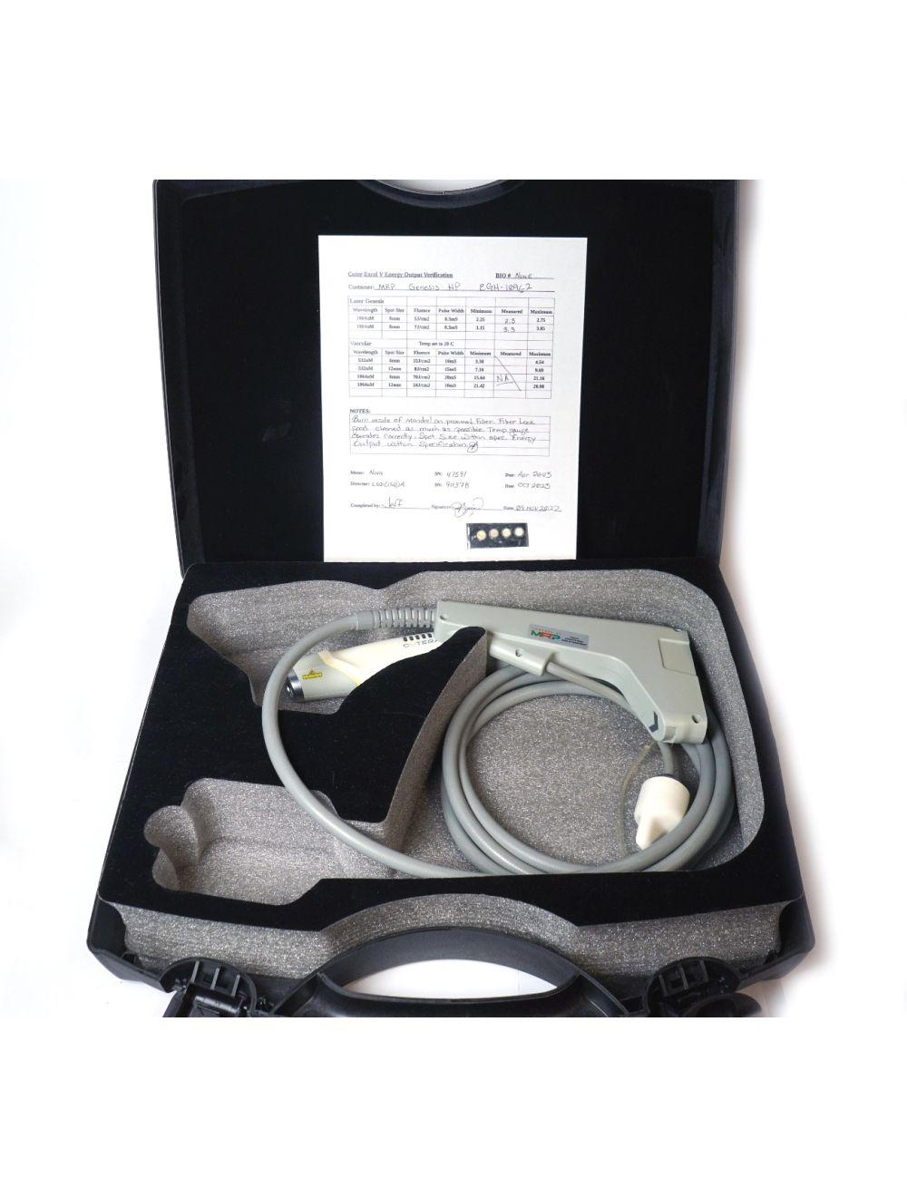 Cutera ExcelV Nd YAG 1064 Laser Genesis V Vascular Hand Piece CoolView Cool View