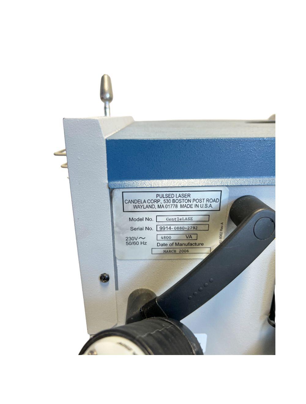 2006 Candela Mini GentleLase Alexandrite 755 Laser Gentle Lase 6/8/10 mm Fiber