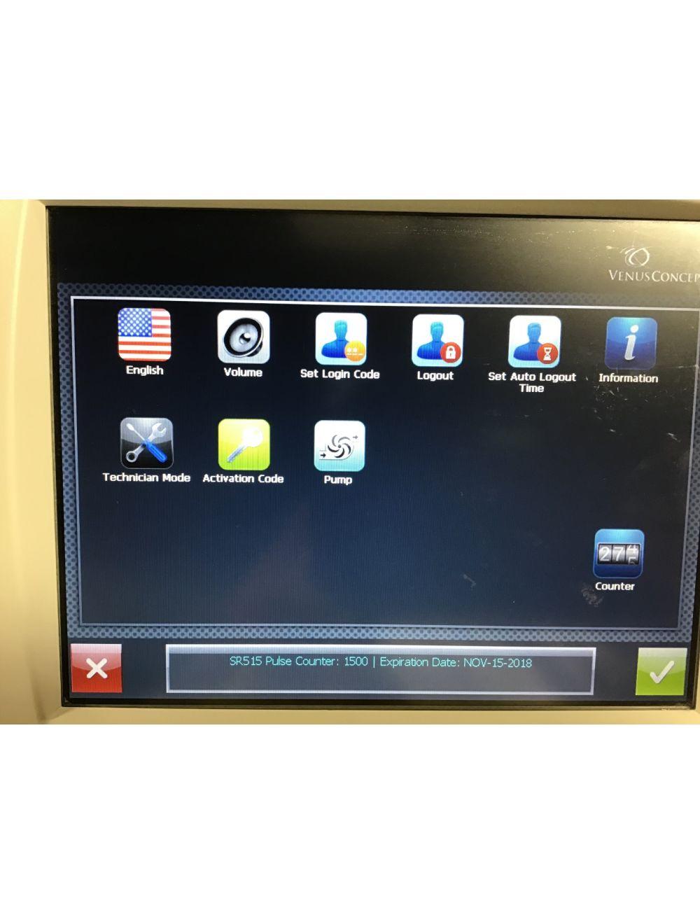 Venus Versa Concept IPL SR 515 Handpiece Skin Rejuvenation HP Hand Piece