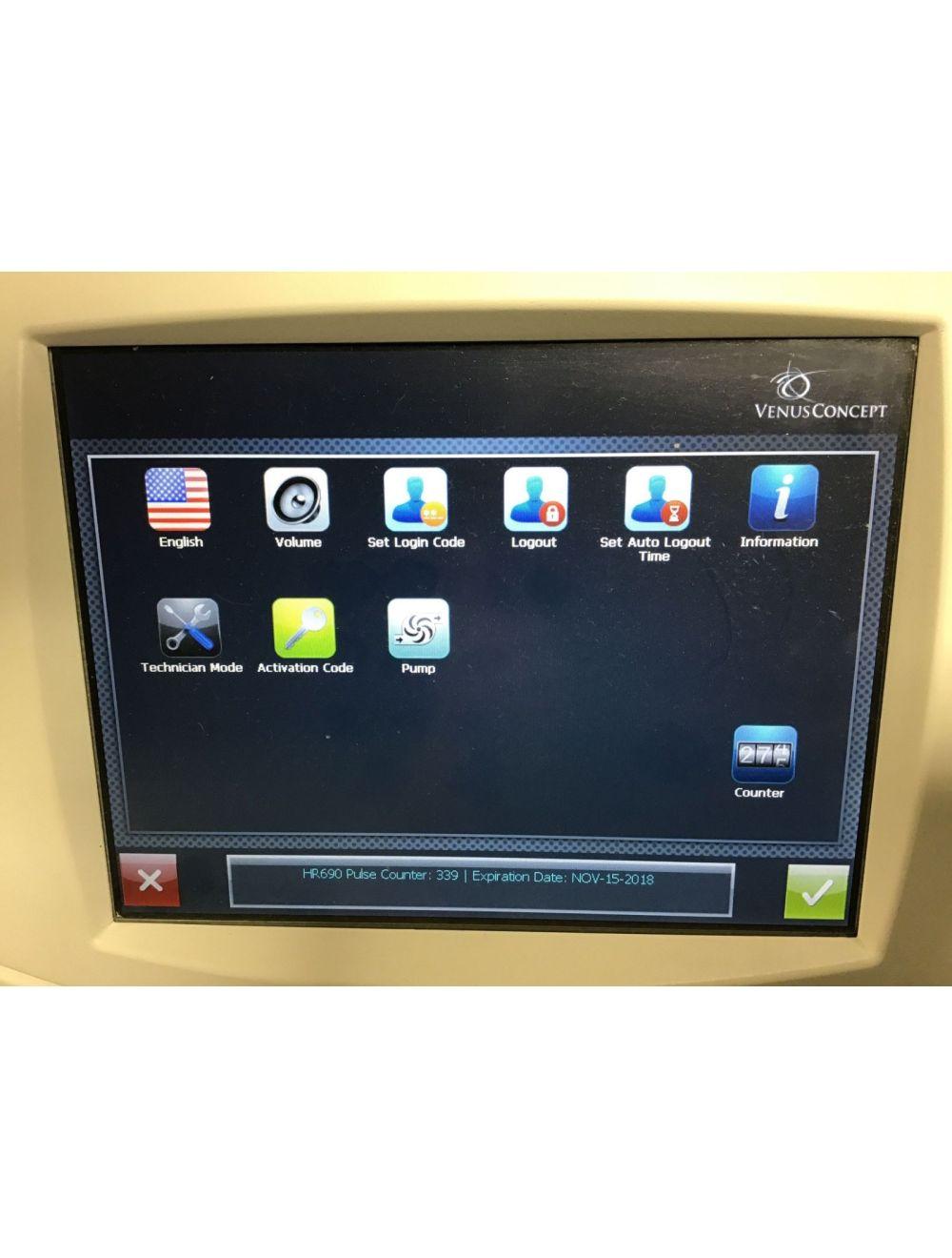 Venus Versa Concept IPL HR 690 Handpiece Skin Rejuvenation AS120030 Hand Piece