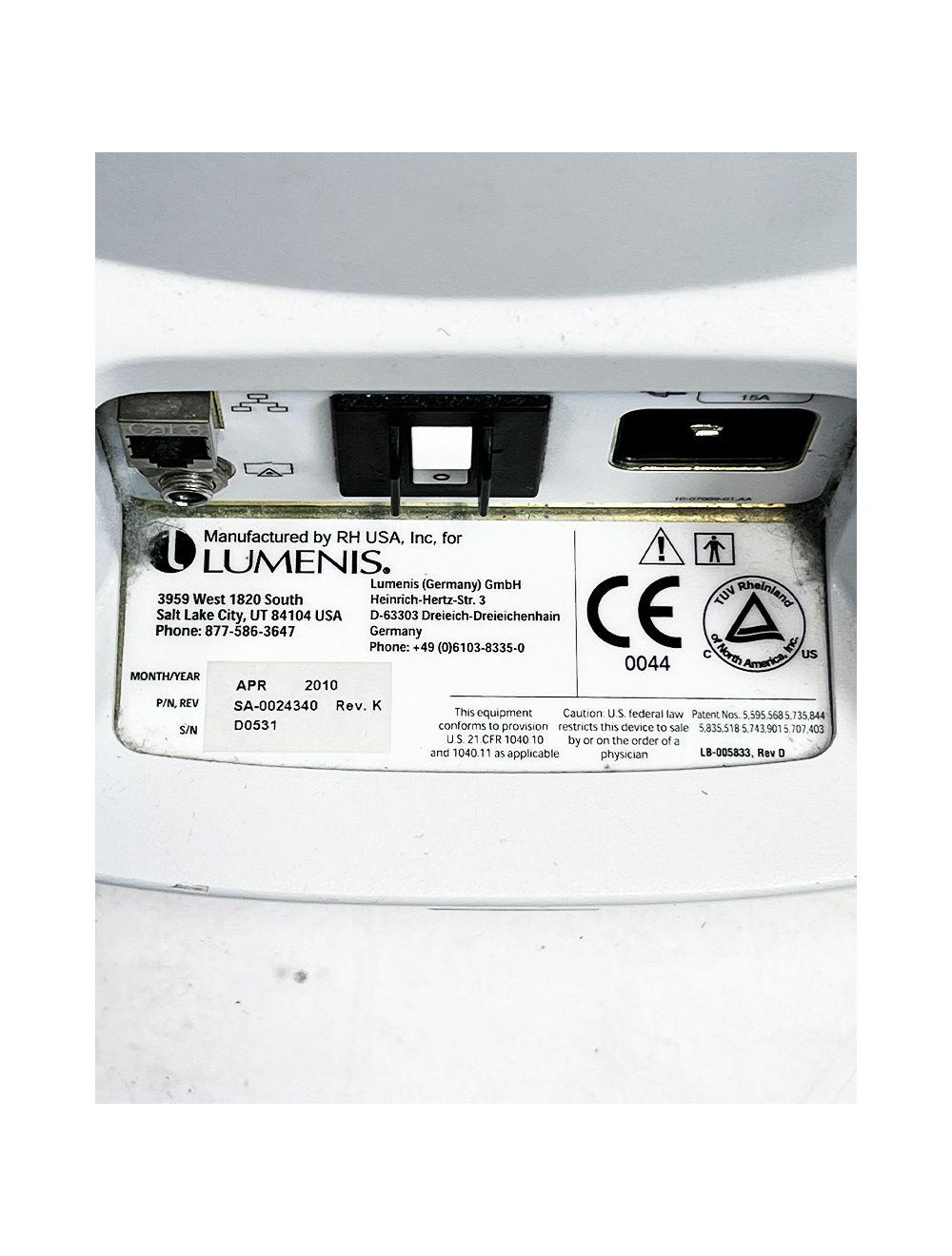 2010 Lumenis LightSheer Duet ET HS 9x9mm 22x35mm Laser Hair Removal Laser System