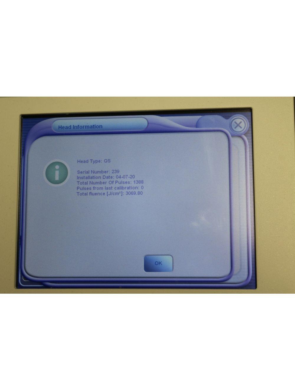 2016 Lumenis M22 Q Switched QS NdYAG 1064nm Laser Handpiece 1388 SHOT SA-1020221