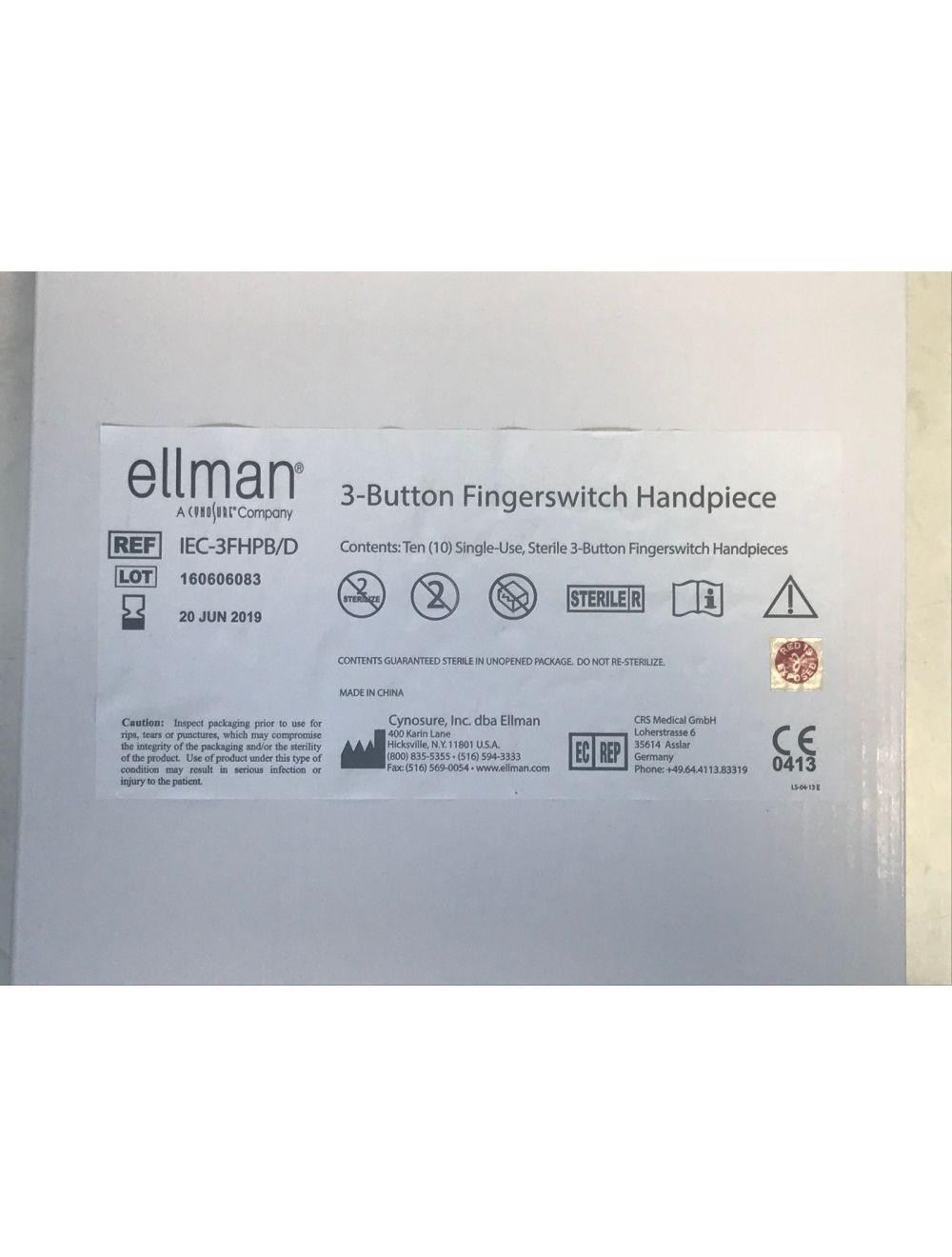 Ellman Pelleve IEC-3FHPB/D 3 Button Fingerswitch Handpiece 10 PACK EXP 2019