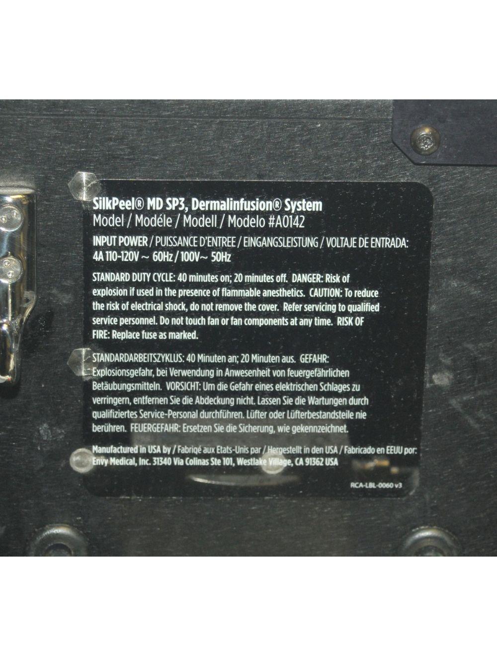 Envy Medical SilkPeel 3 MD A0142 Dermalinfusion Rejuvenate Skin Silk Peel 399Hrs