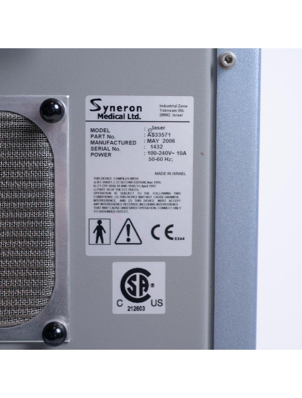 Syneron Candela eLaser 810 Diode Laser Skin Care Hair Removal DSL Handpiece 2006