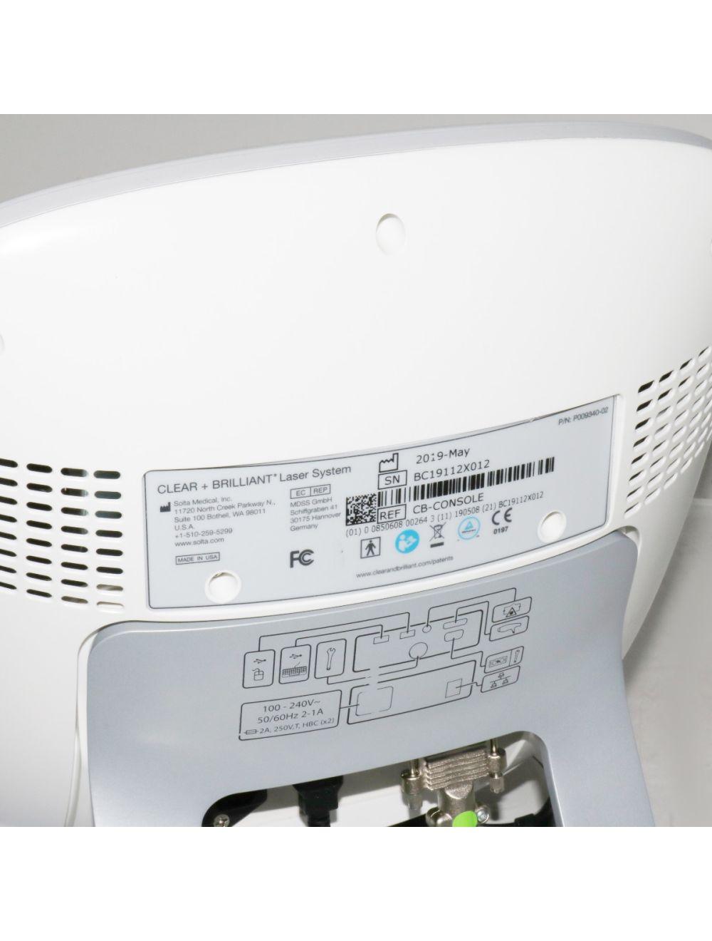 2019 Solta Clear + Brilliant w/ Permea Fractional 1440 1927 nm Laser Resurfacing