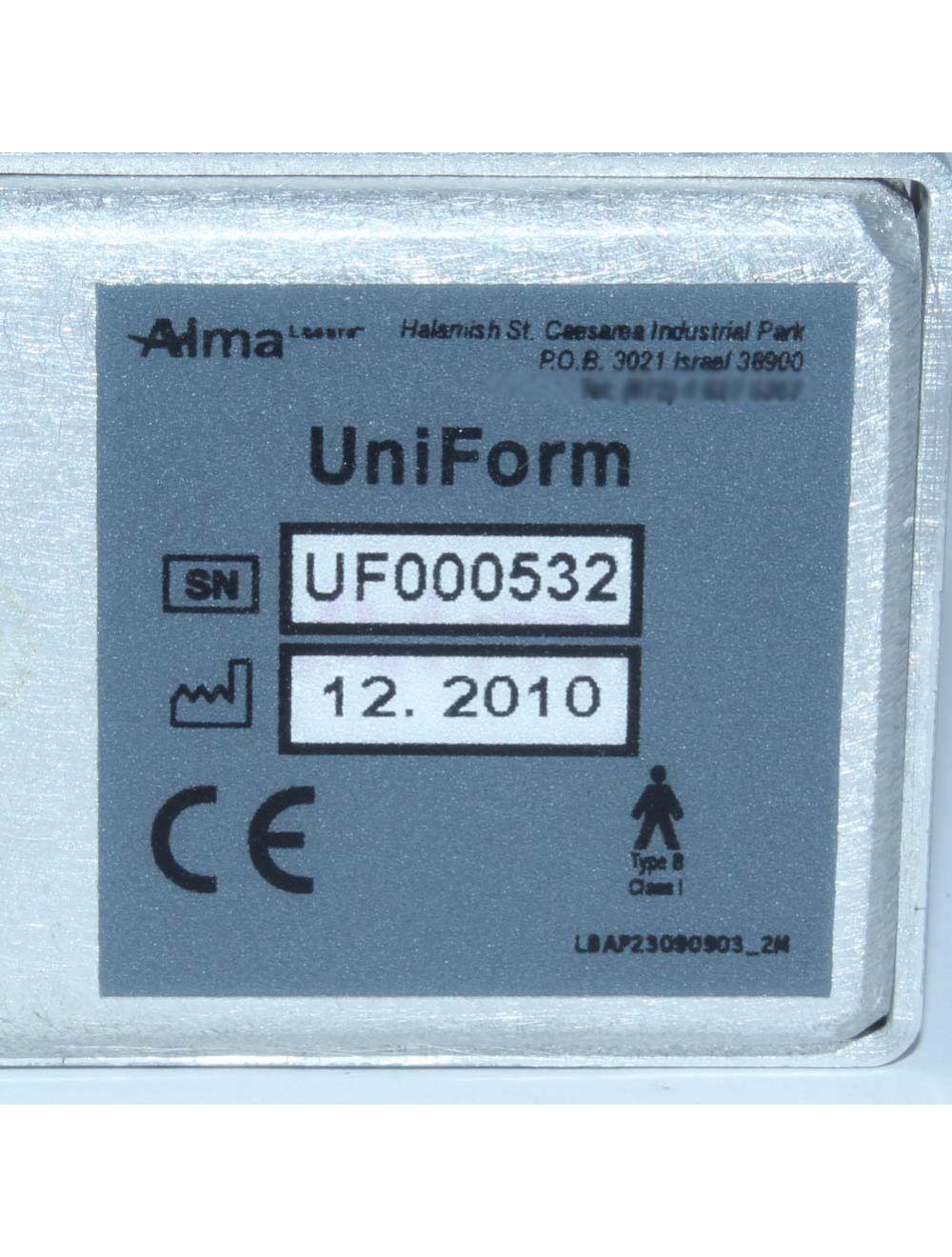 2010 Alma Accent XL Uni Form UniForm RF Body Contouring Massage Head Handpiece