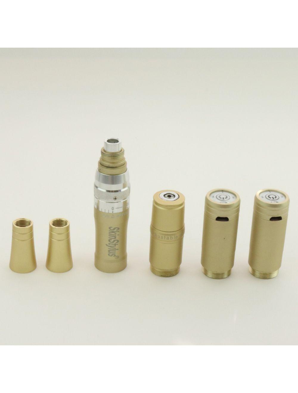 SkinStylus Gold BioLock 1 Variable Depth Microneedling Pen Set Skin Stylus