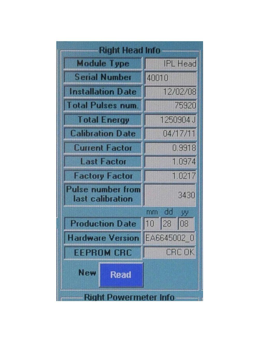 Universal IPL Treatment Head Lumenis One SA6560000 2008 Laser Handpiece Lume 1