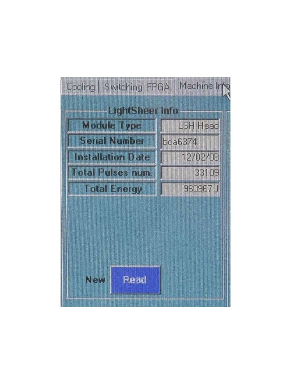 Lumenis LIGHTSHEER Treatment Head Laser Handpiece Light Sheer HP 50-04925