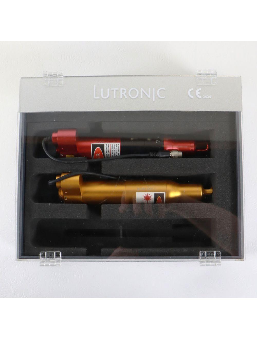 Lutronic Spectra Dye 2 Handpieces Laser Aperature 585nm 650nm Tattoo Removal