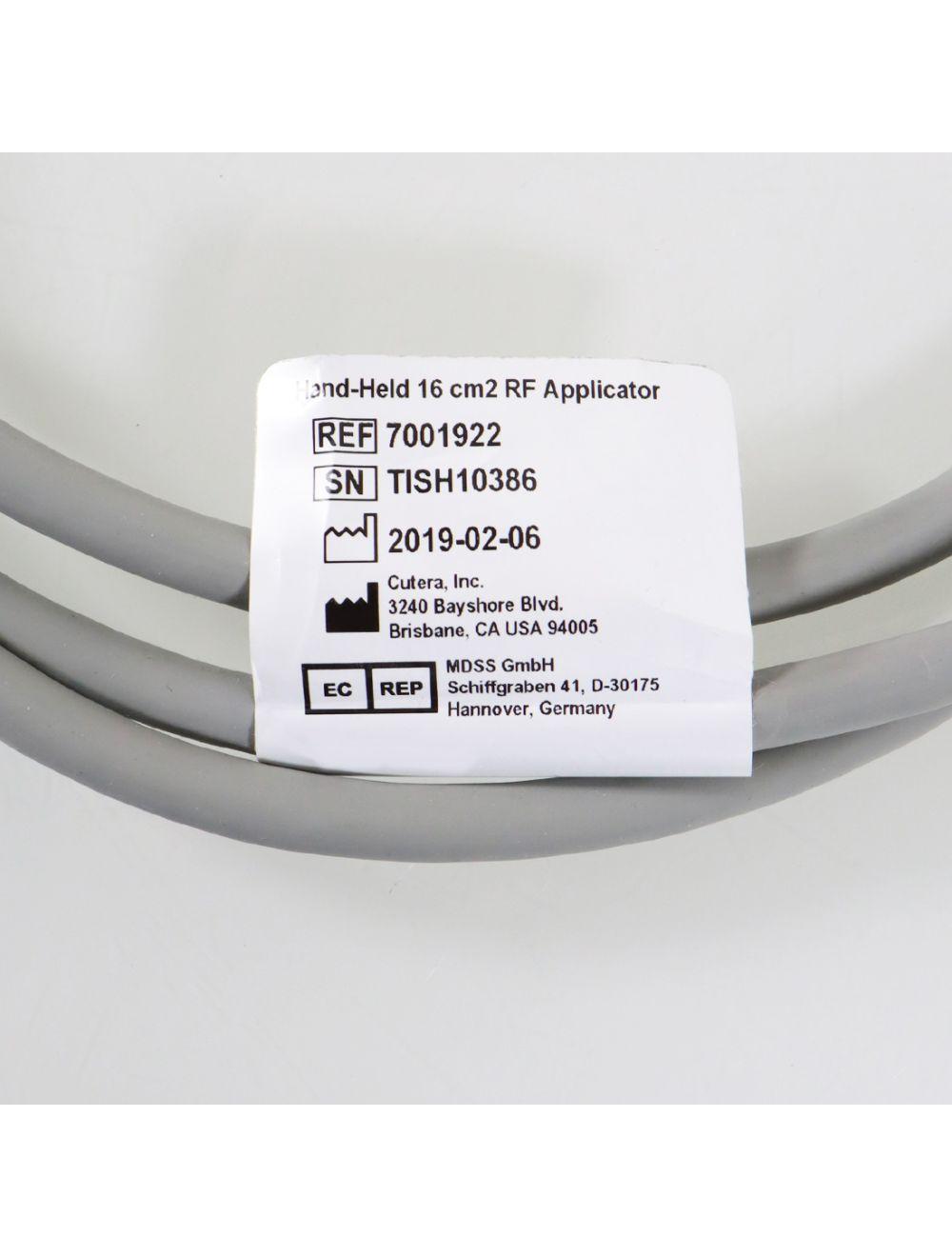 Cutera truSculpt iD RF Body Sculpting Hand-Held 16 cm2 RF Applicator 7001922