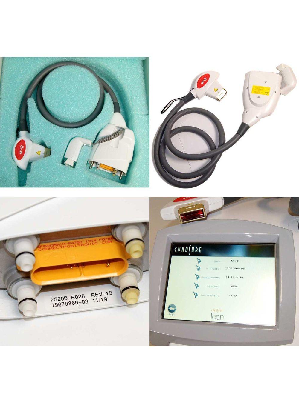 2019 Cynosure Icon Laser MaxR Handpiece Hair Removal Max R Large Spot 2520B-R026