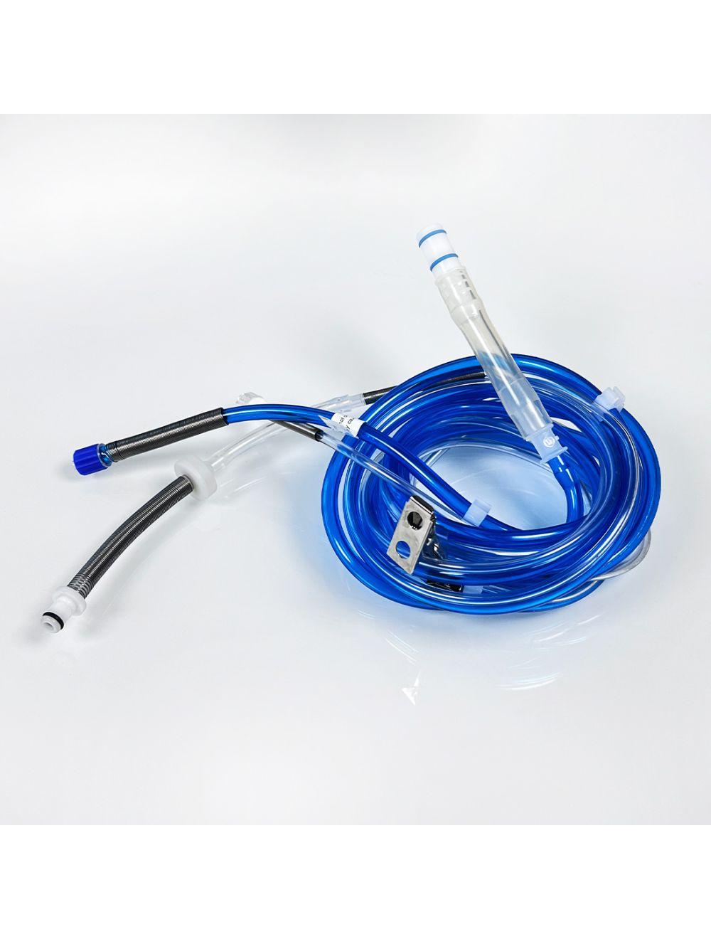 Edge Systems Hydrafacial Handpiece Tubing Clear Blue Double Fork Hose Tube