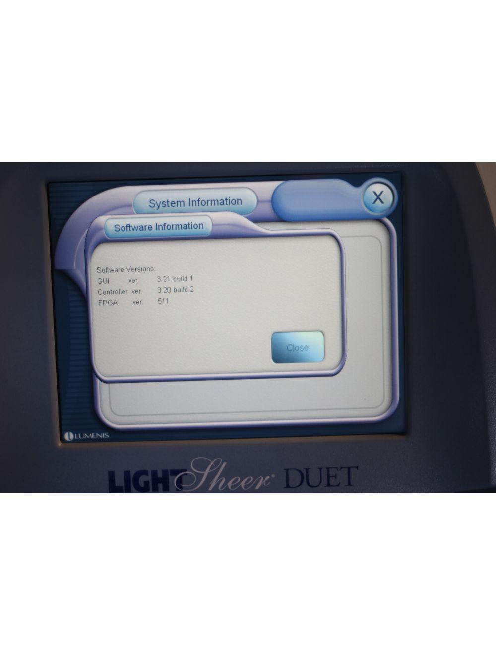 2010 Lumenis LightSheer Duet Light Sheer 810 Diode Hair Removal Laser w/ ET & HS