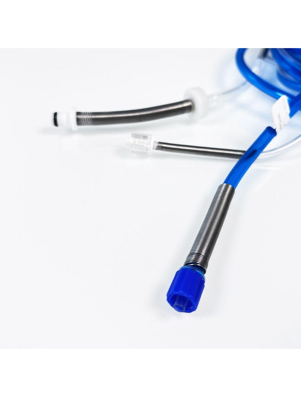 Edge Systems Hydrafacial Handpiece Tubing Clear Blue Double Fork Hose Tube