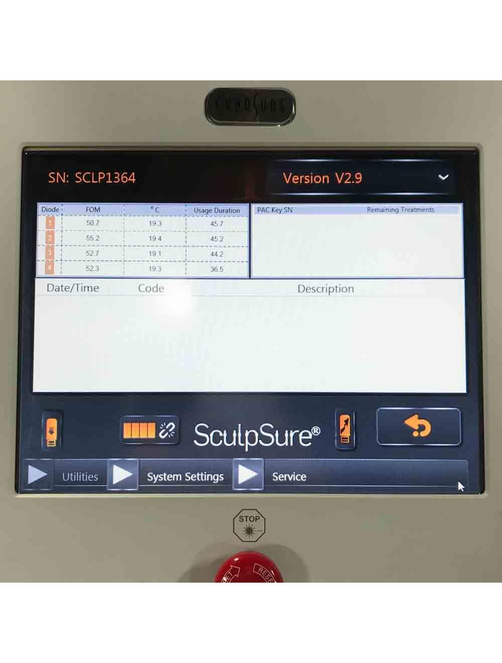 2016 Cynosure SculpSure Non-invasive Diode Laser Lipolysis - 100-7026-010