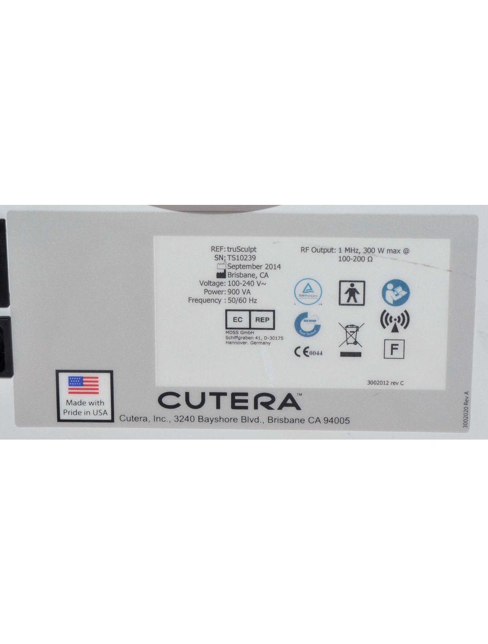 2014 Cutera truSculpt Tru Sculpt Radio Frequency RF Cosmetic Laser RF System