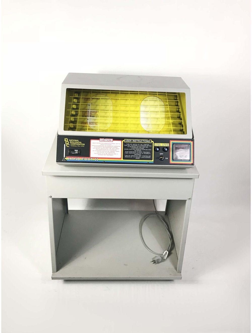 National Biological Hand Foot II UVA/UVB Psoriasis Vitiligo Phototherapy WORKING