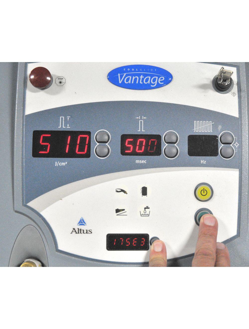 2002 Cutera VANTAGE Altus 110 Laser 1064 Nd YAG Hair Removal 3-5-7-10mm HP HR