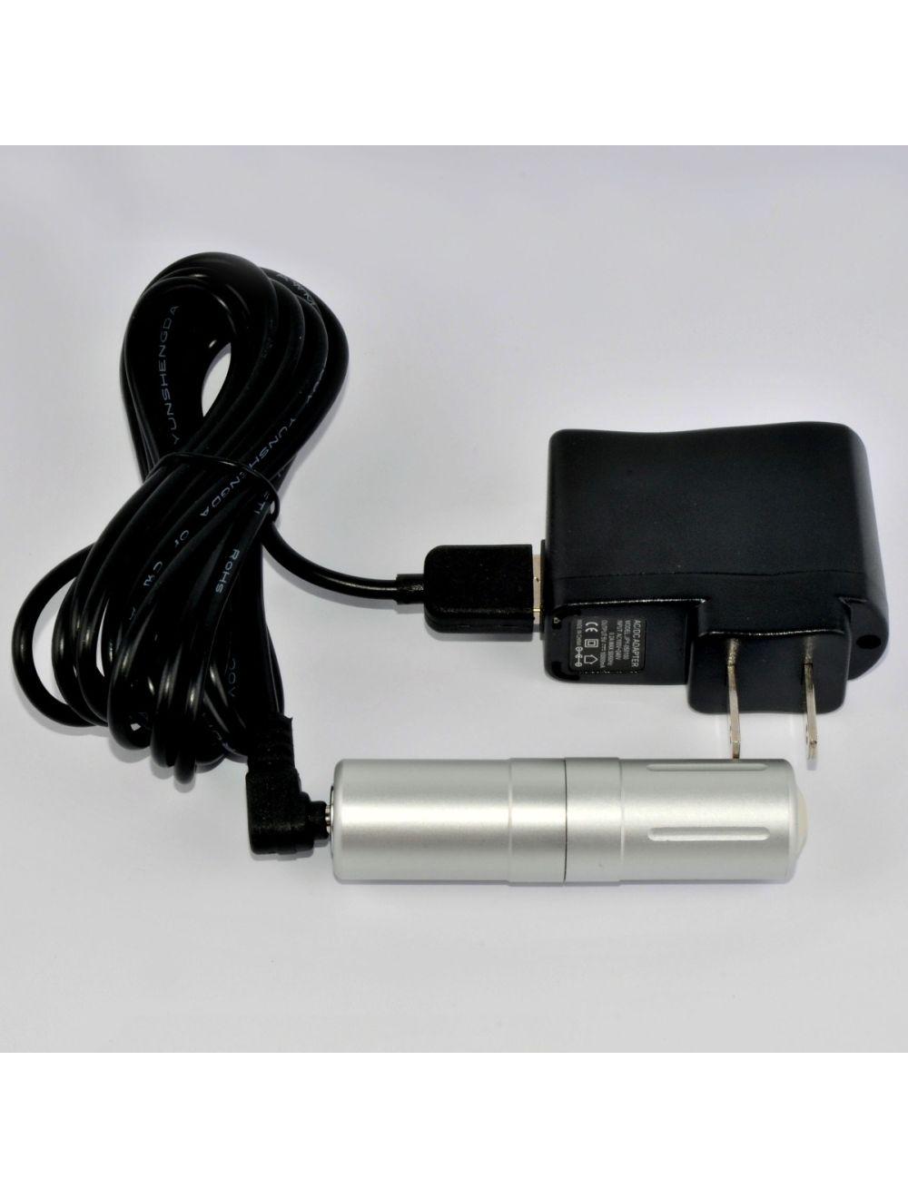 SkinStylus Microneedling Silver Pen &amp; Battery &amp; Charger Set 4-Pin Contact Type