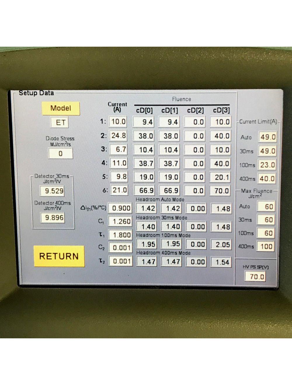 ESC Lumenis LightSheer Light Sheer ET E T 810 Diode Laser 400 ms m s 9 x 9