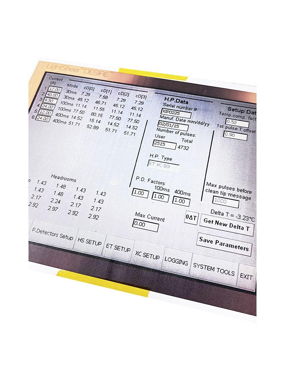 Lumenis LightSheer Desire XC 805 12x12 Diode Laser Hair Removal Chill Tip Handpiece