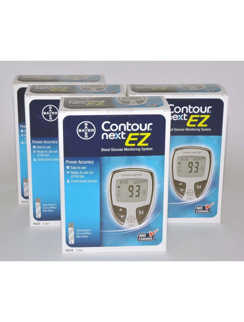 Bayer Contour Next 9628 EZ Blood Glucose Monitoring System (EXP 04/17) Qty: 4