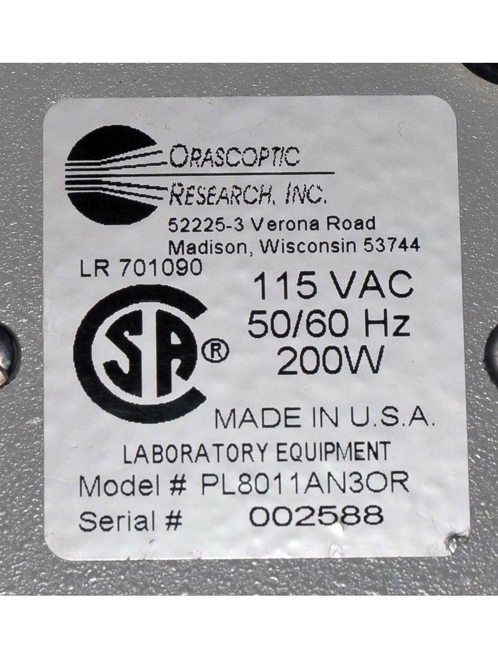 ZEON Orascoptic Fiber Optic Light Source Illuminator Dental Model# PL8011AN3OR