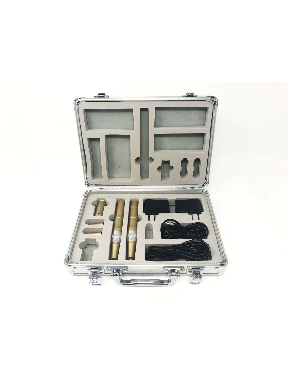 SkinStylus Autoclavable Microneedle Skin Renewal Collagen TWO 2 Pen Pro Kit GOLD