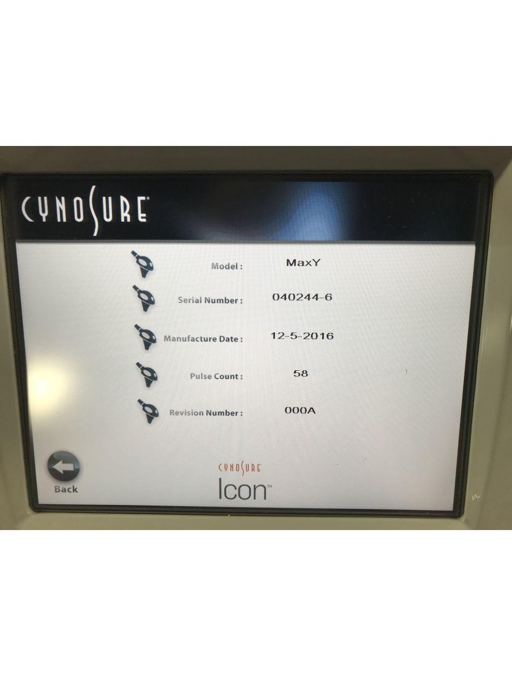 Palomar ICON Max Y Hair Removal Pigmented Lesion IPL Handpiece MaxY 58 PULSES