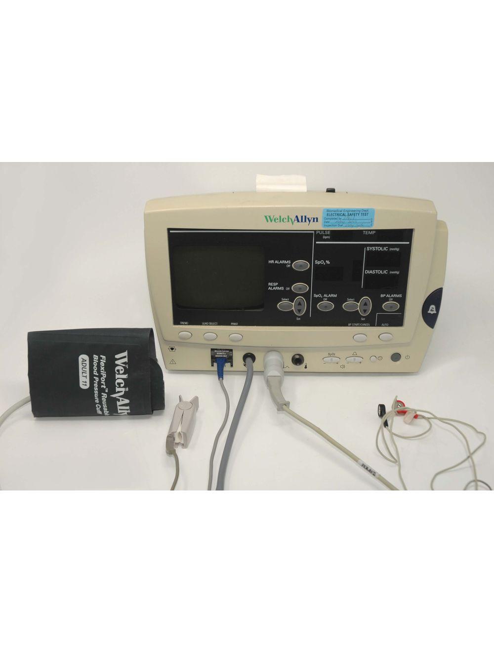 Welch Allyn Vital Signs Patient Monitor w/Blood Pressure Cuff Series 6200 EKG