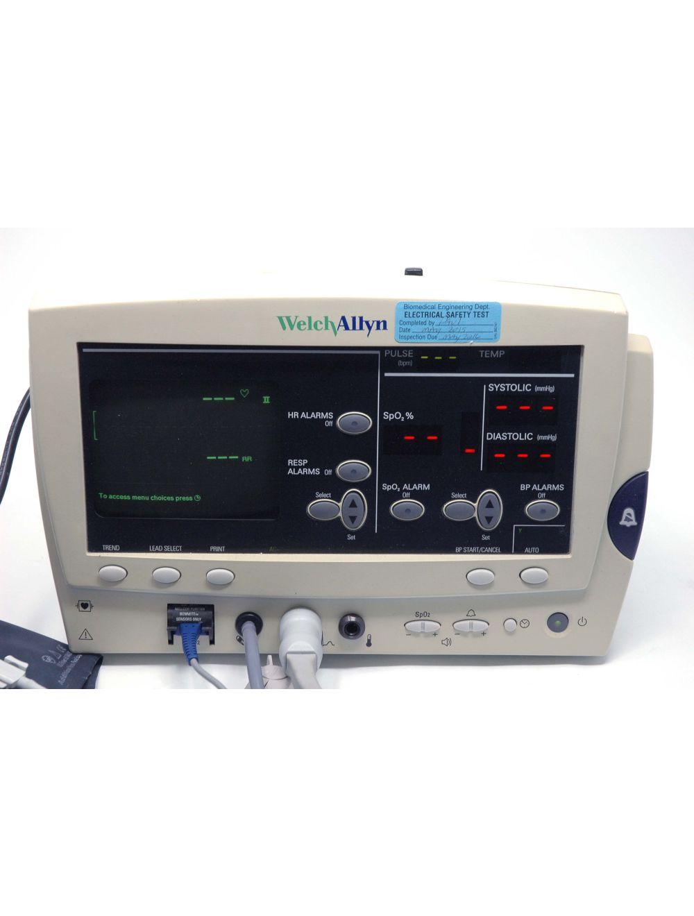 Welch Allyn Vital Signs Patient Monitor w/Blood Pressure Cuff Series 6200 EKG