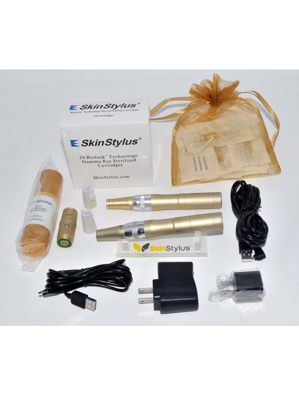 SkinStylus 2 Gold Pens Microneedling Professional Kit Beautiful Skin Stylus DEMO