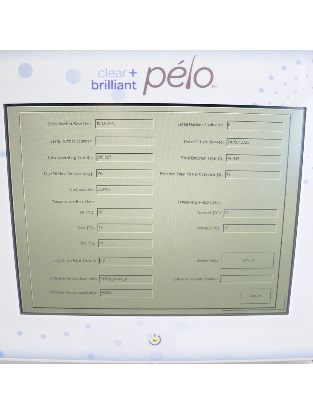 2015 Solta Clear + Brilliant Pelo 808nm Diode Laser Hair Removal LinScan 808 HR