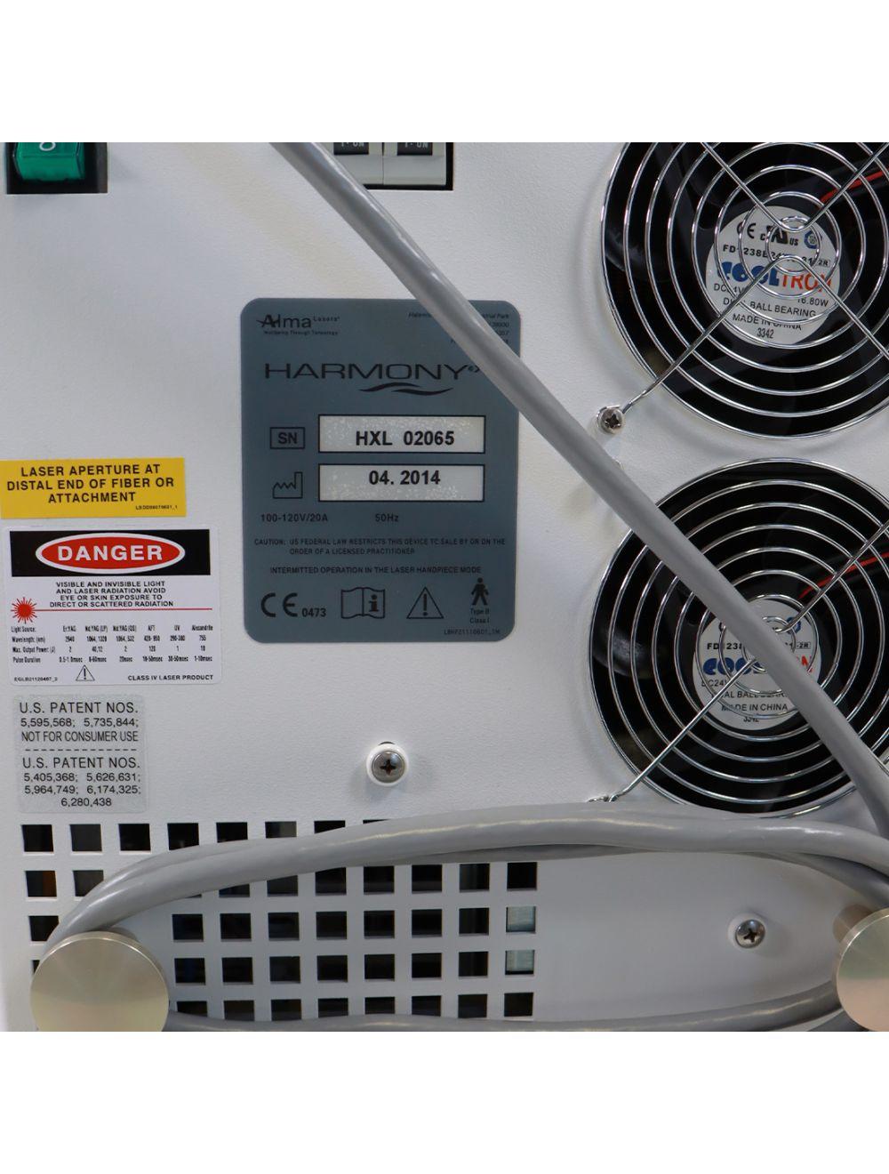 2014 Alma Harmony XL Laser ClearLift Nd:YAG Handpiece Tattoo Removal Pigments