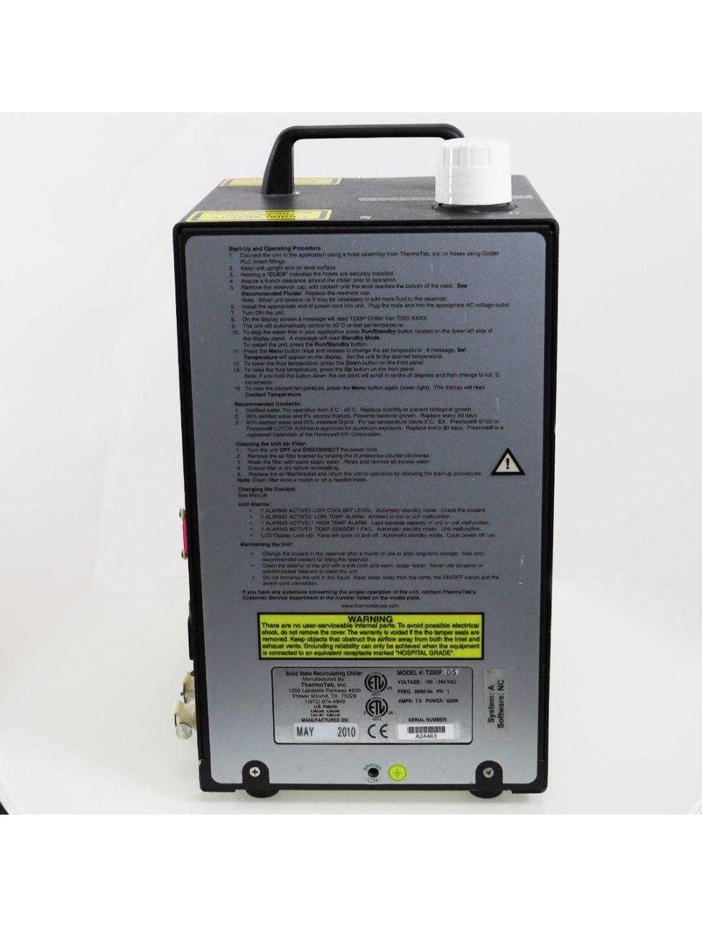 2010 Sciton ThermoTek Solid State Recirculating Coolant Chiller T255P Portable