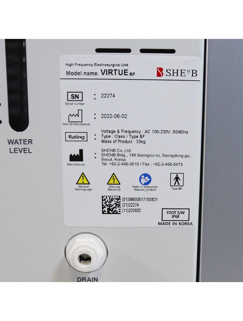 2022 Cartessa VirtueRF Microneedle System SHEnB Virtue RF Wrinkles Skin Tighten