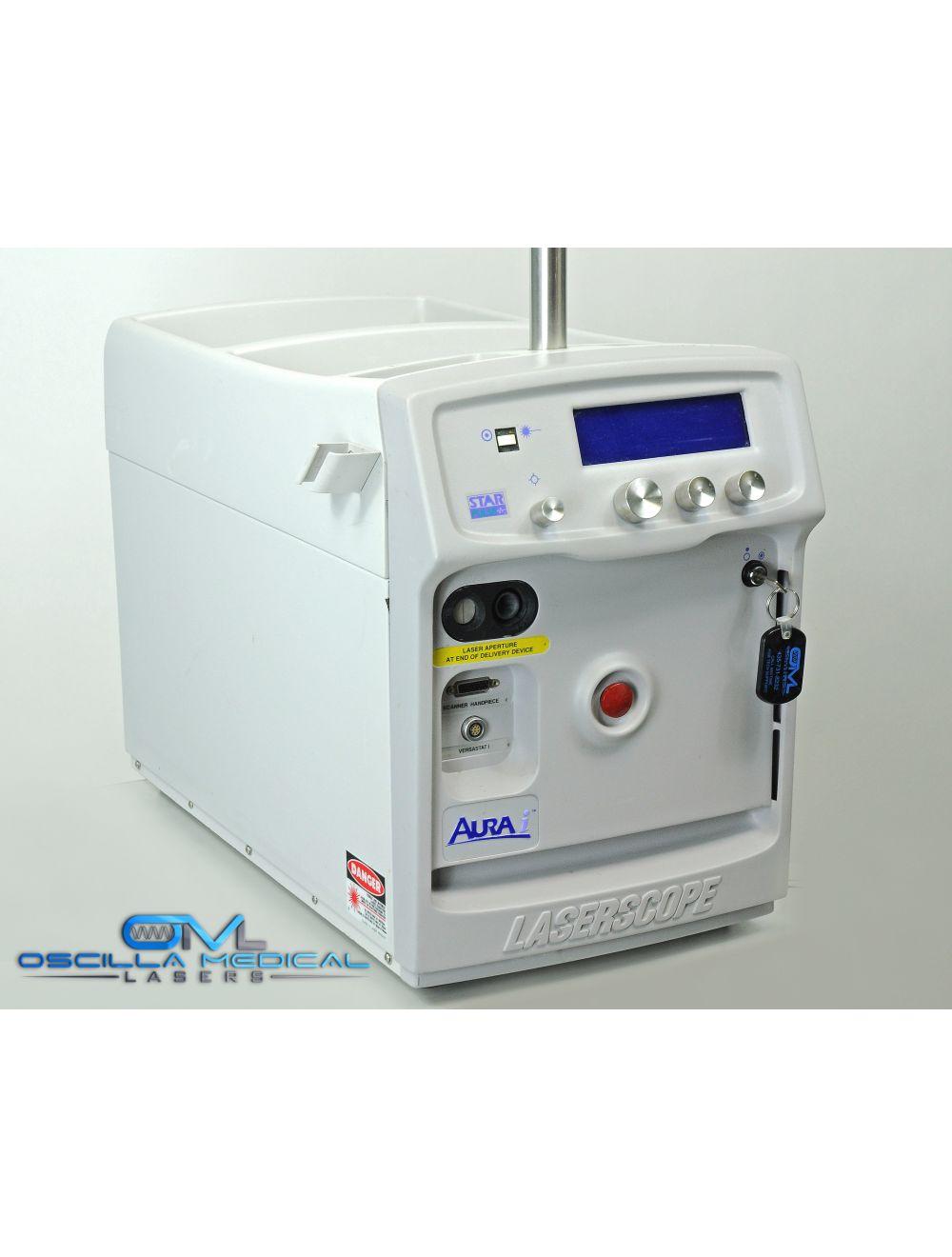 2002 Laserscope Aura i Nd:YAG Compact Laser KTP 532nm Vascular Lesion Acne Veins