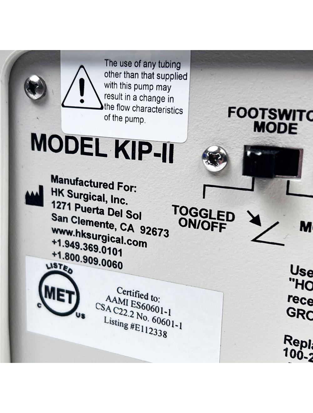 HK Surgical Klein Pump KIP-II Infiltration Anesthesia Delivery System