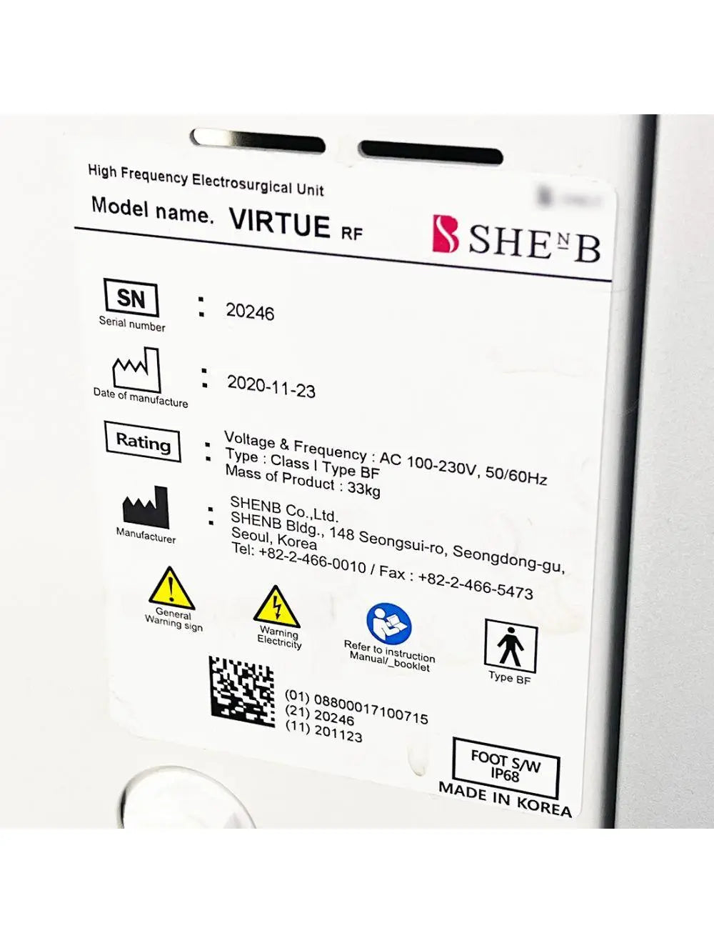 2020 Cartessa Virtue RF Microneedle SHEnB VirtueRF Wrinkles Scar Skin Tightening Sol International Medical