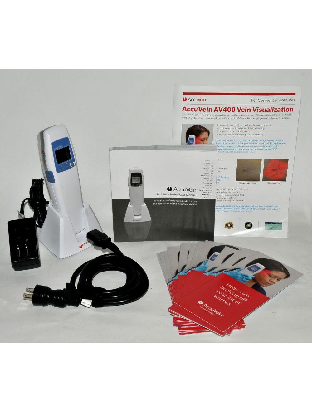 AccuVein Vein Finder AV400 Illuminator HF470-02 w/Rolling Stand Accu Vein System