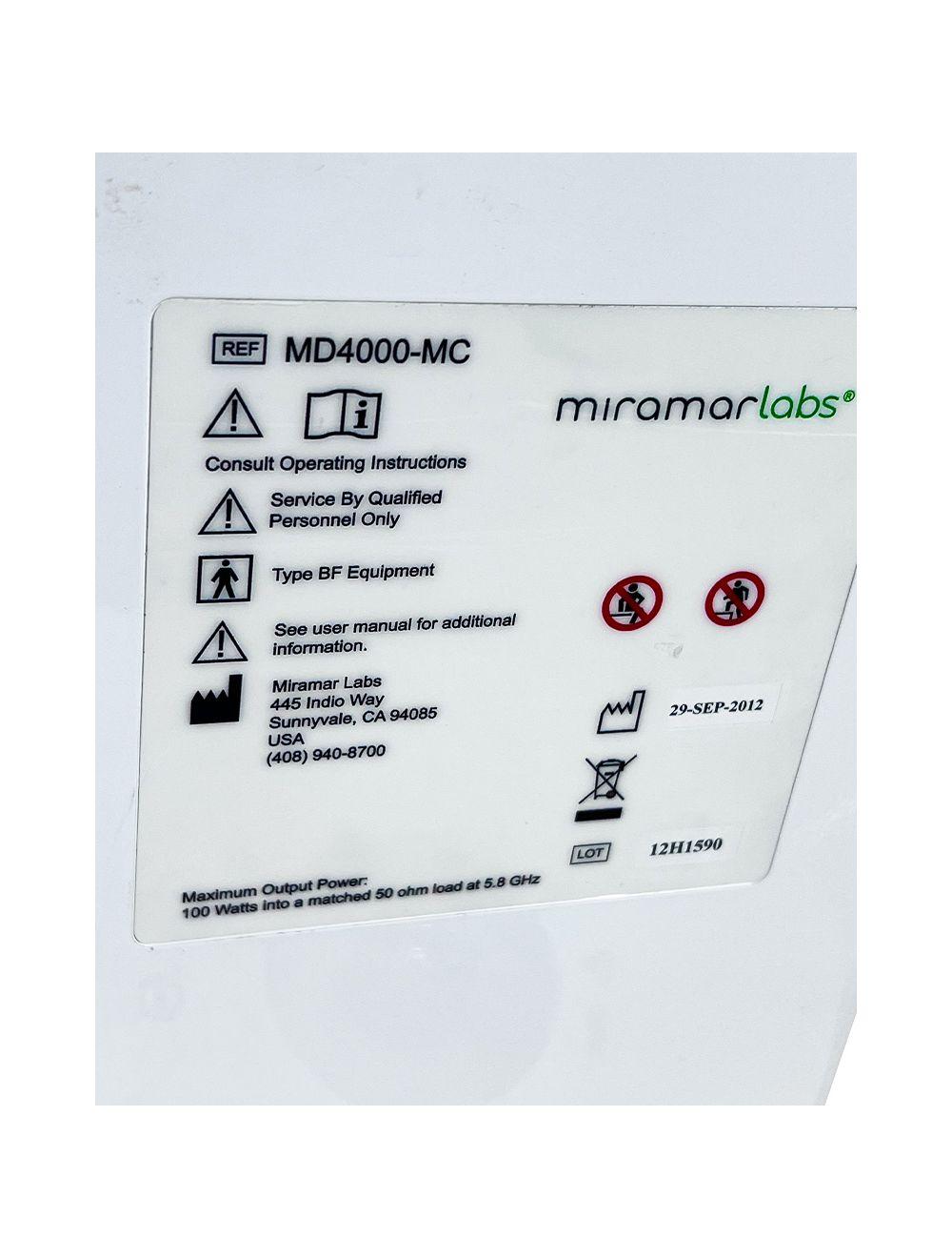 2012 Miramarlabs MiraDry MD4000-MC Sweat Odor Reduction Hyperhidrosis System
